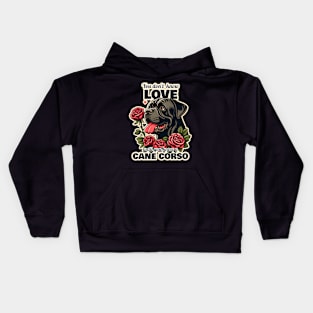 Cane Corso Valentine's day Kids Hoodie